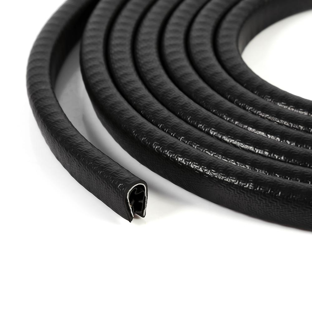 300cm Rubber Car Door Edge Guard Molding Trim Interior Metel Clips Seal Strip