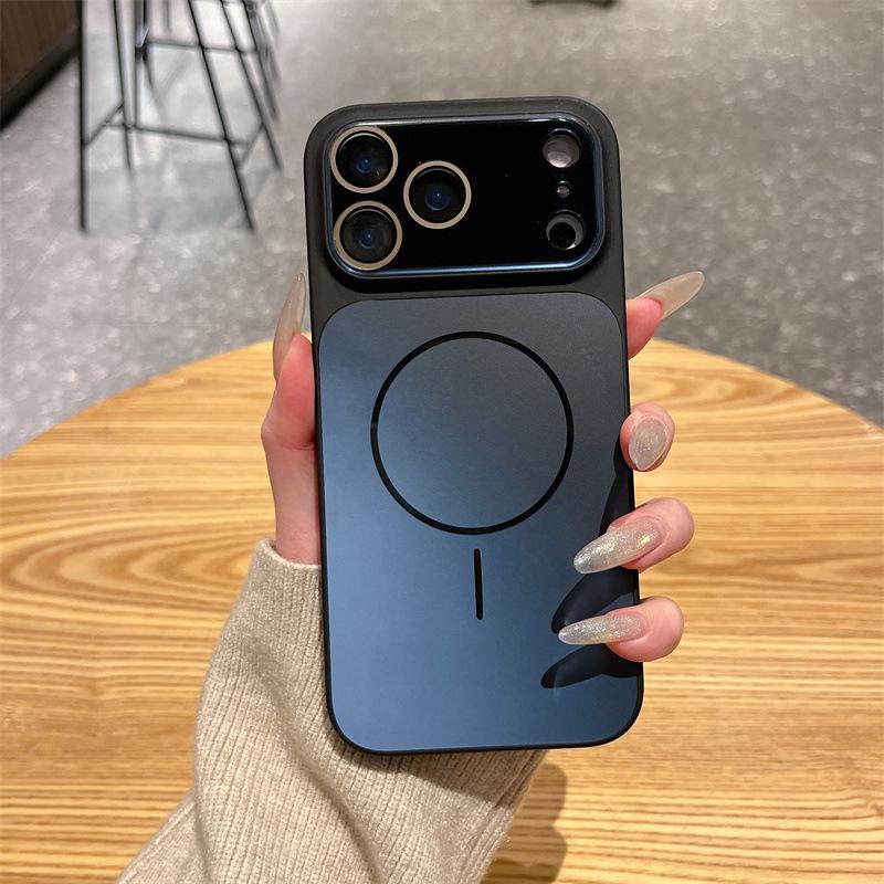 New Flowing Light Metal Case for iPhone 17/16 Pro Max; Magnetic Fit for iPhone 15/14/13
