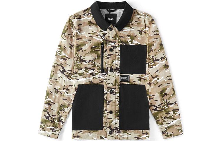 Vans Jackets Men s Camouflage Lapel Moderate Workwear VN0A4MLJW09 L