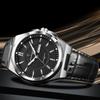 POEDAGAR Luxury Fashion Man Wristwatch Waterproof Luminous Date Week Big Dial Quartz Men's Watches Casual Leather Men Watch