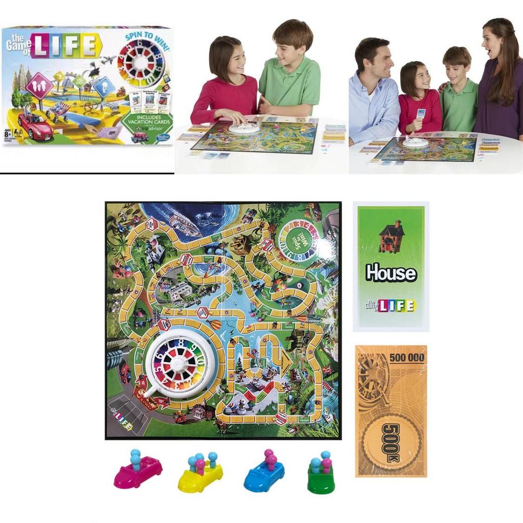 The Game Of Life English Card Deck Interactive Family Game For Game Night