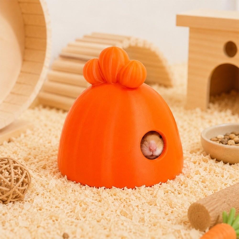 Carrot Shaped Small Pet Sleeping Nest Plastic Hamster Hideout Cute Hamster House For Small Pets