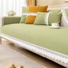 Chenille Lace Sofa Cover Towel Solid Color Universal Living Room Sofa Cushion Mat Non-Slip Sofa Cushion Armrest Backrest Cover