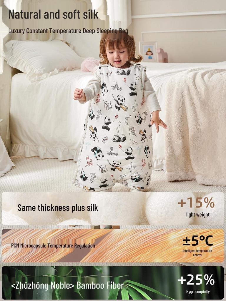 Universal Baby Silk Sleeping Bag & Vest – Anti-Kick, All-Season Comfort for Spring & Autumn