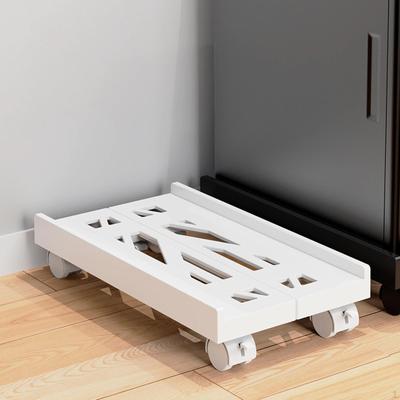 CPU Holder Stand Computer Mainframe Bracket with 4 Caster PC Cart for Under Desk Case