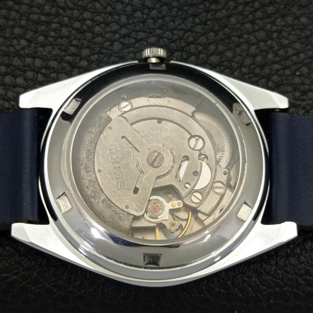 AUTOMATIC 6309A VINTAGE REFURBISHED SEIKO 5 JAPAN MENS BLUE DIAL WATCH a701734-5 R206c-a701734