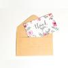 For Small Business Thank You For Your Order Appreciate Cards Handmade With Love Flower Pattern