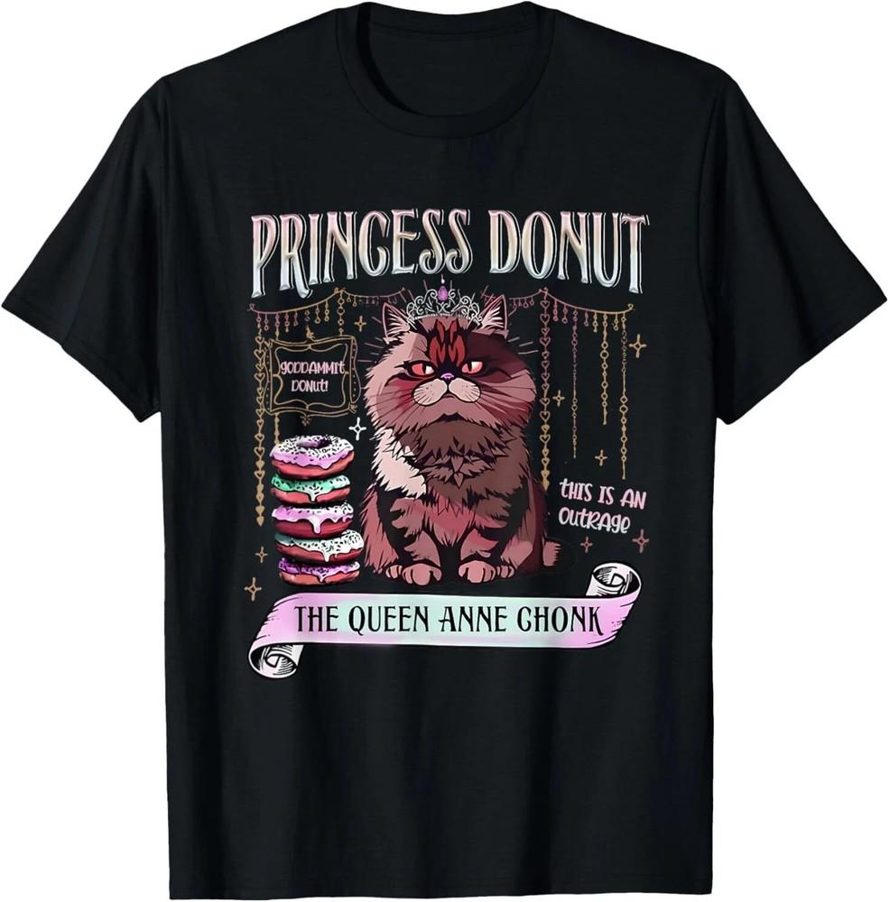 Retro Princess Donut Dungeon Crawler Carl Book Lovers Outfit T-Shirt Unisex T-Shirt XL