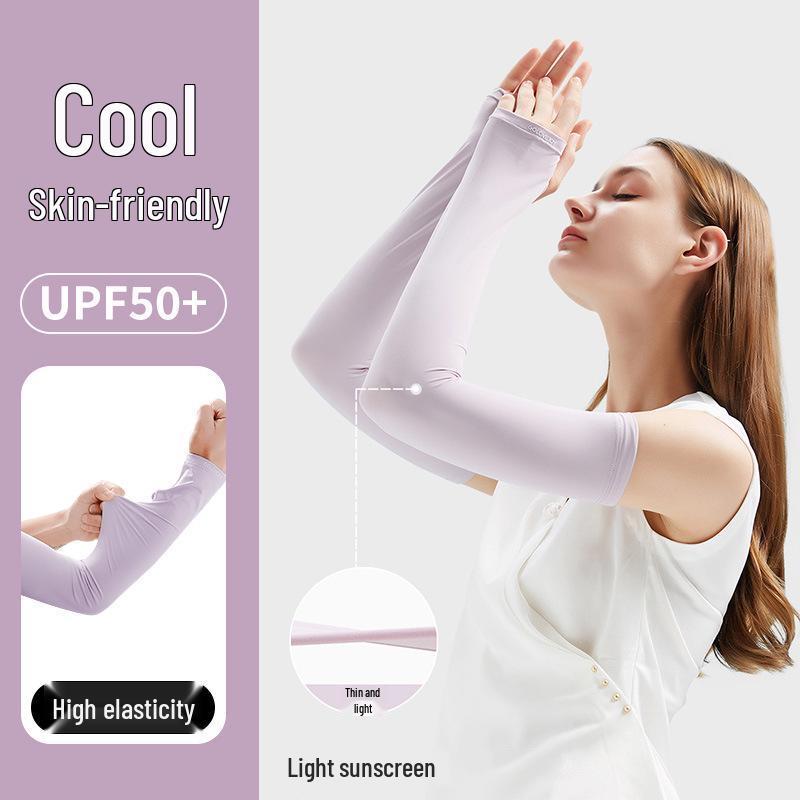 23 Manches de Bras de Protection Solaire en Soie Glacée Améliorées pour Femmes - Été Sports de Plein Air & Conduite