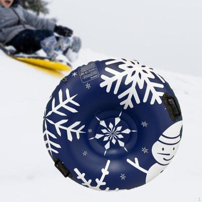 Inflatable Snow Tube Winter Sledding Toy PVC Modern with Handles Sled Sports for