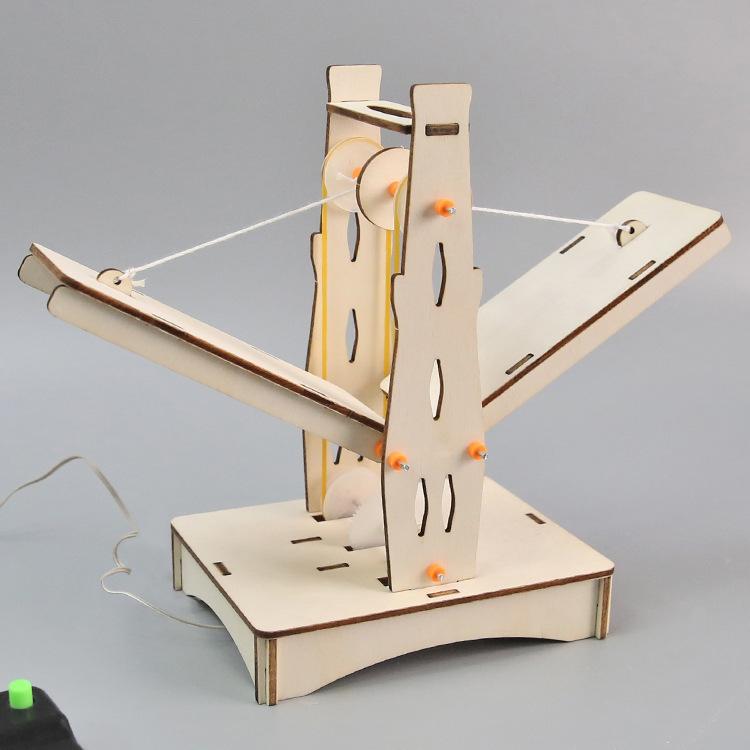 Wooden Suspension Bridge Model Children's Diy Science Experiment Material Package Teaching Aids Students' Technology Small Production Invention