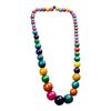 Handmade Necklace with Colorful Beads Long Jewelry for Girlfriend Lightweight Retro Ethnic