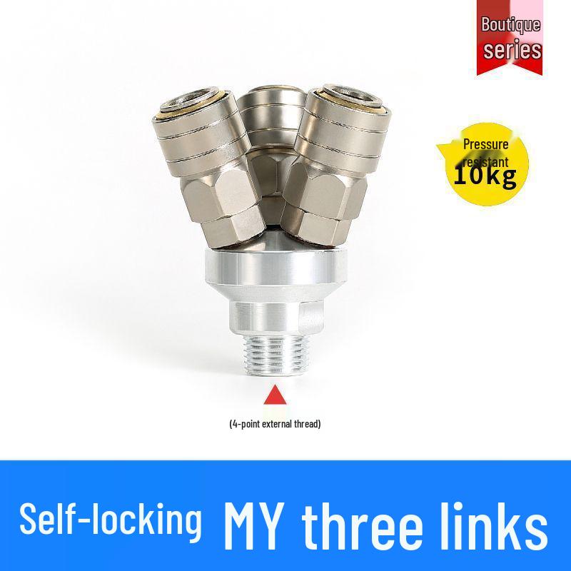 C-Type Quick-Connect Self-Locking Air Hose & Tool Set for Compressors