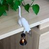 3D Printed Cat-Shaped Wall Hook Cute Bookshelf Lantern Animal Figurine Hook  Halloween Decorations