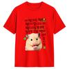 Casual T Shirt Summer Cute Hamster Meme Hippie T Shirts Cotton Tee Shirt For Unisexs Aesthetic Pattern Short Sleeve Top Tees