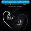 In-Ear-Kopfhörer Dynamische 10-mm-Treibereinheit Kopfhörer mit Kabelsteuerung für immersives Musik- und Spielerlebnis