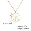 Cazador Cute Animal Cat Pendant Necklace for Women Lovely Paw Choker Neck Chain Stainless Steel Jewelry Birthday Gift 2026