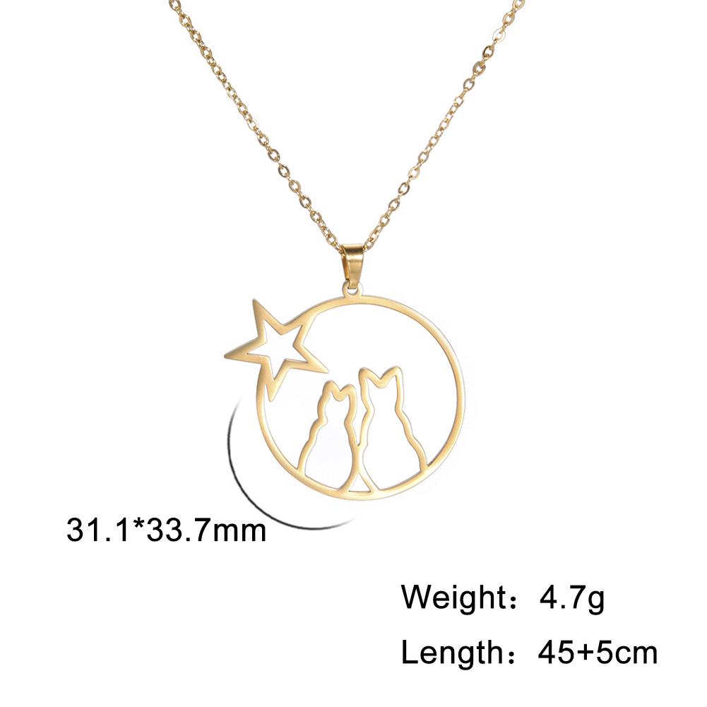 Cazador Cute Animal Cat Pendant Necklace for Women Lovely Paw Choker Neck Chain Stainless Steel Jewelry Birthday Gift 2026