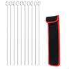 10 Pieces Spiral Grill Skewers Rust Resistant Stainless Steel Easy to Clean