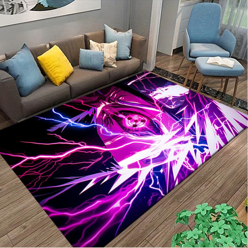 [1pc naruto Office Chair Carpet] Digital Printed Area Rug for Home & Game Room Use, Soft Indoor Sofa Chair Mat