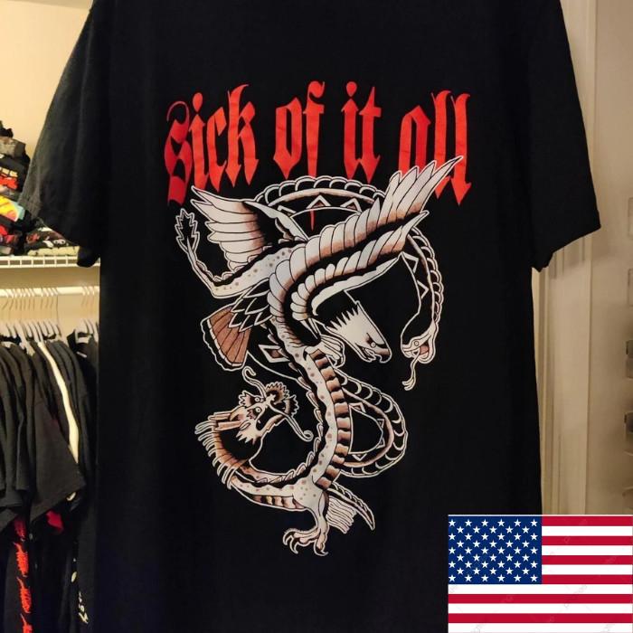 Rare! Sick of it All hardcore band shirt Unisex Cotton Full Size S to 5XL Unisex T-Shirt L