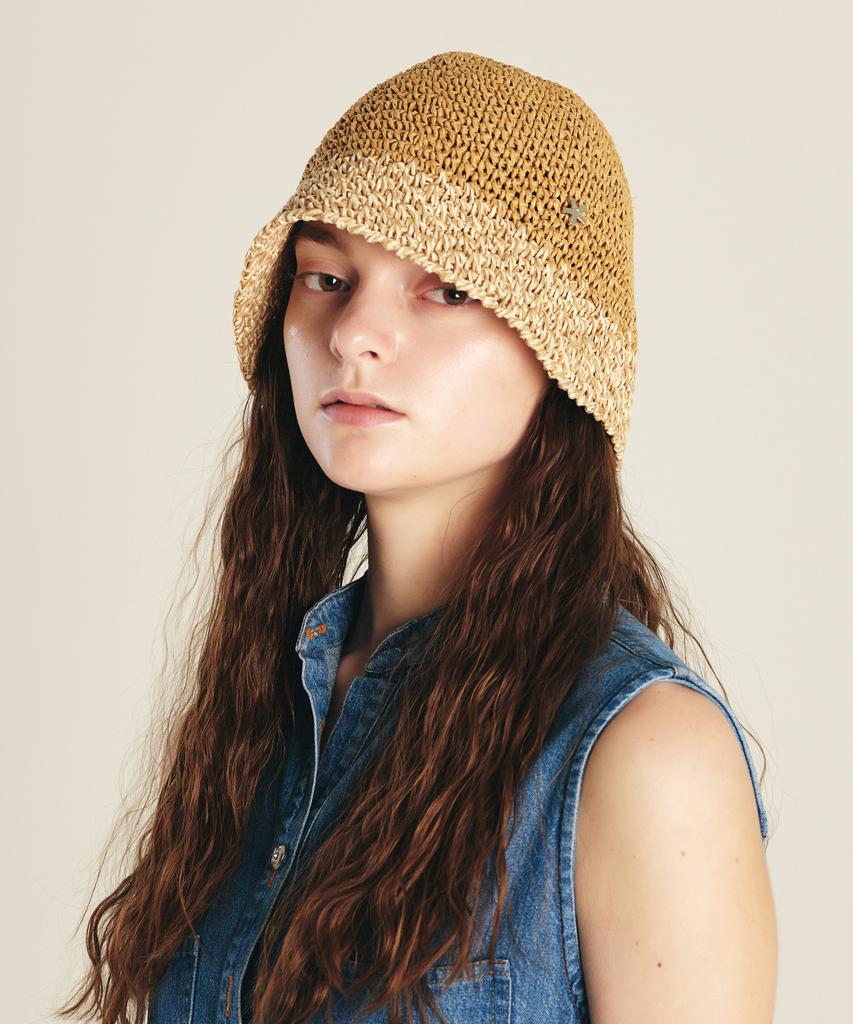 Elkebeullum Oat Brown Bucket Hat