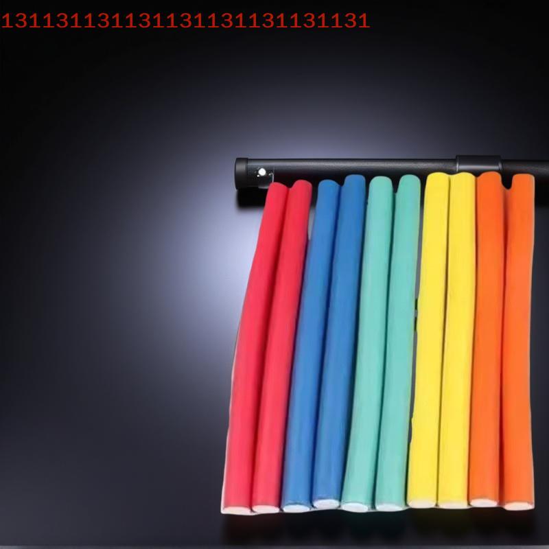 Universal Perm Curling Bar Universal Hair Curling Stick, Colorful Sponge, Rubber Curling Iron, Perm Bar, 10 Pcs