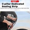 For Mitsubishi Car 2000-2026 Door Seal Strip Rubber Double Layer Sealing Protector Soundproof Strip Dustproof Seal Strip
