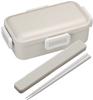 Skater Chopsticks and Chopstick Case Dull Made In Set, 18cm, Antibacterial, Gray, Japan, ABC3AG-A