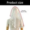 Adjustable Bride Veils With Delicate Pearls Trim Breathable Design For Comfort Wedding Accessory