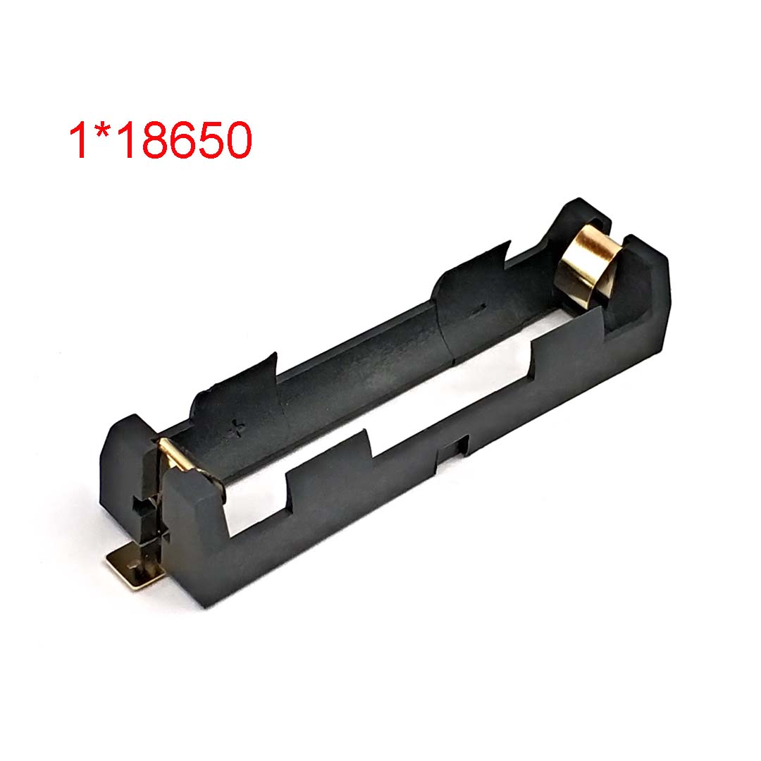 

1x 2x Держатель батареи 18650 Smd Smt Кейс для батареек Коробка для хранения с бронзовыми контактами 1/2 слота 2*18650 Корпус для аккумулятора 1-18650 SMT