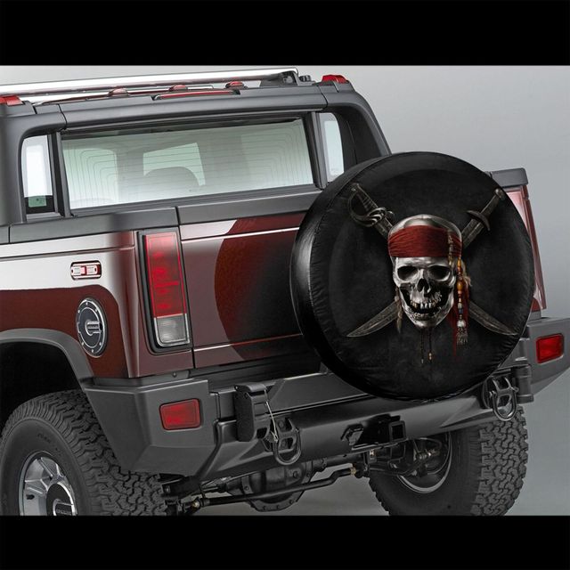 Skull Spare Tire Cover Sugar Skull Lover  Spare Tire Cover Halloween Gift Funny  CAR COVER Accessories Spare Covers