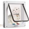 4-Mode Magnetic Cat Flap with Tunnel 20×19 Cm – AIMOONSA, Grey