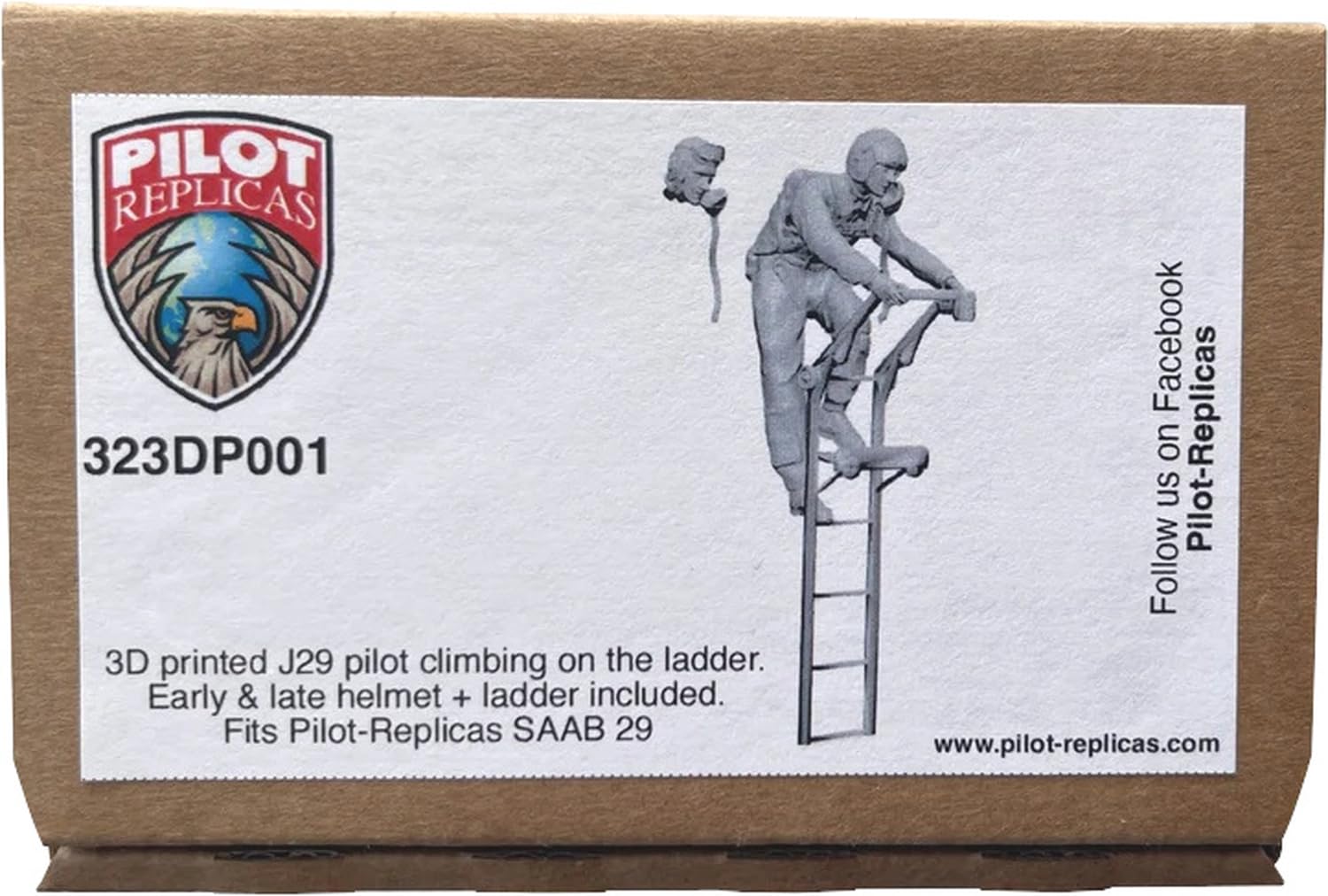 

Набор пилот и посадочная лестница для модели Saab J29 Tunnan, комплект для 3D-принтера PLR323DP001 1/32 (для полетов) (Человек)