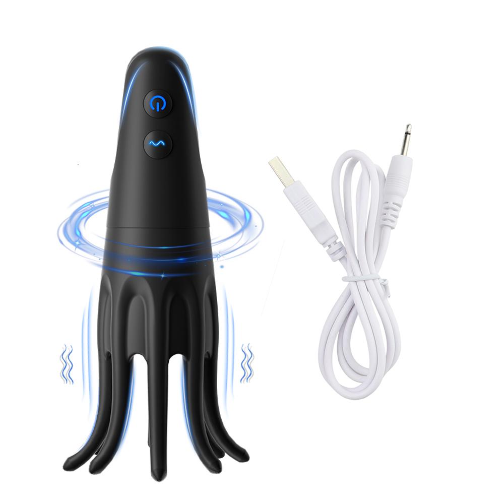 Powerful Glans Trainer Vibrator Lasting Delay Endurance Automatic Oral Climax Stimulate Massager 10 Modes Sex Toys For Men Adult