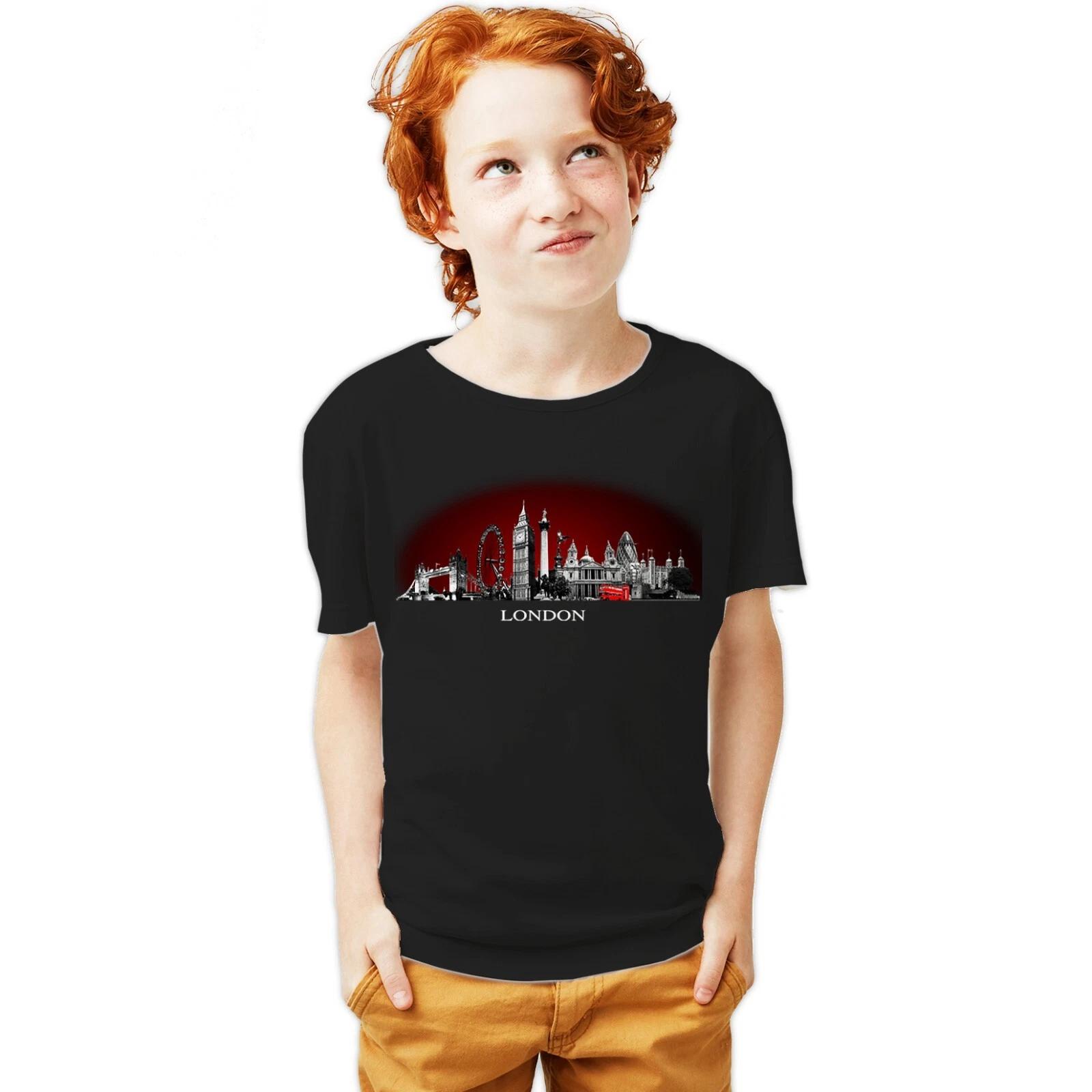 Urban Attitude London Skyline Silhouette 1982 Youth T-Shirt For 12-14 Years 150