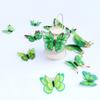 Green 3D Magnet Butterefly Self Adhesive Home Décor Wall Décor Wall Sticker (Set of 12)