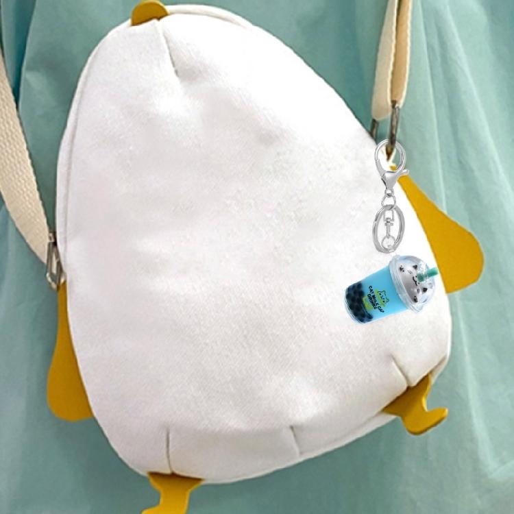 Kreslený přívěsek na tašku Roztomilý Klíčenka ve tvaru mléčného čaje Akrylová klíčenka Ručně vyrobené Klíčenky pro pár Ozdoba na tašku pro ženy