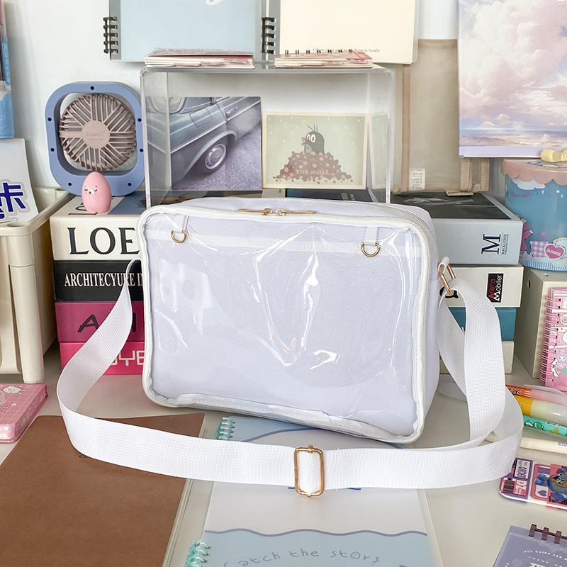 Female Ita Crossbody Bag Womens Oxford Transparent Messenger Bag Girls Cute-Lolita Shoulder Bags Teens Satchels Bag Outdoor Sac