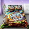 3pcs One Piece Duvet Cover Set Luffy Sauron Anime Bedding Set Quilt Cover with 2 Pillocase Bedroom Decor Teens Best Gifts