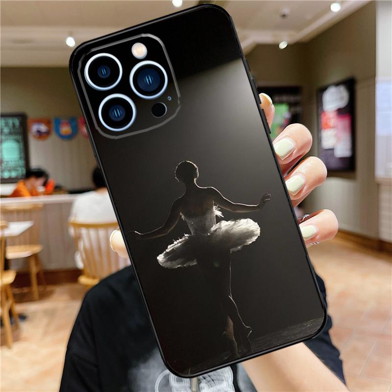 Ballet Ballerina Dancer Case For iPhone 17 16 15 13 12 11 14 Pro Max Mini Plus 16e 17 Air Bumper Cover Accessories