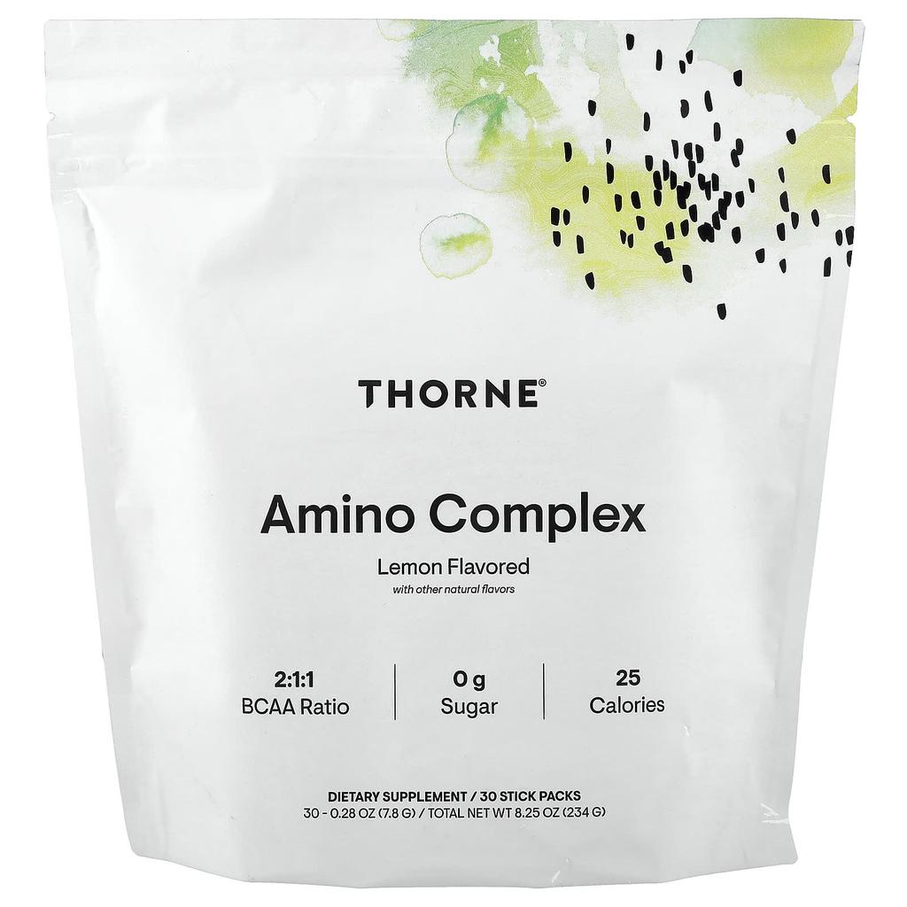 Thorne, Amino Complex, Lemon, 30 Stick Packs, 7.8g (0.28oz) Each