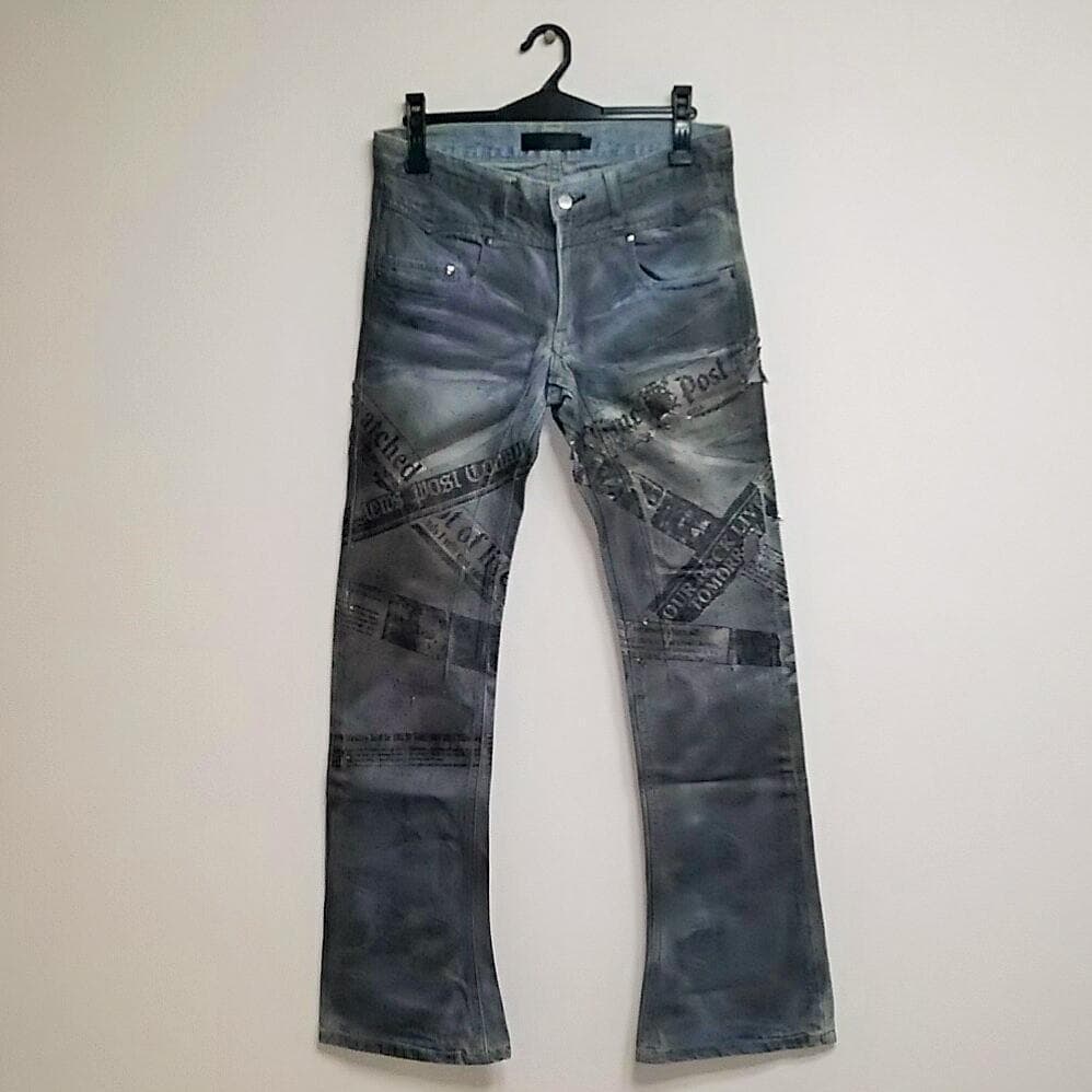 

[USED] y2k, achieve, big brother style, Heisei, grunge love maison/coated denim