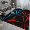 3D Geometric Carpet Neon Lights Rugs Hexagons Carpets for Home Play Gaming Room Decor Livingroom Bedroom Teens E-Sport Rug Mat