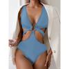 The New Bikini Is Popular In Europe and America. Solid Color Is Thin and Sexy. Bikini One-piece Swimsuit Swimsuit