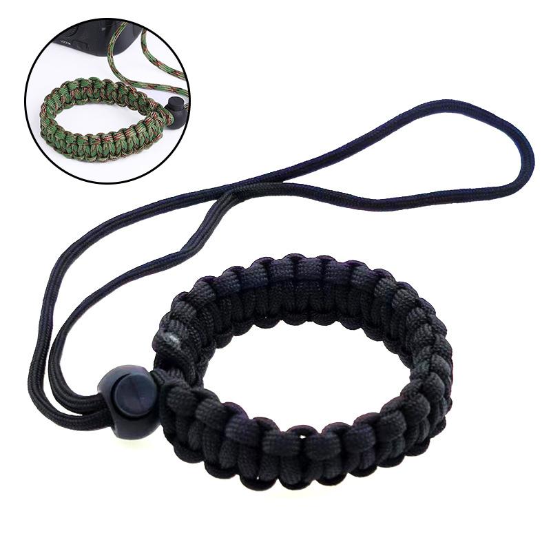 1Pc Hand Grip Paracord Braided Wristband For Dslr Digital Camera Strap Anti-Lost Camera Wrist Strap