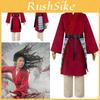 Elegant Hua Mulan Chinese Hanfu Cosplay Costume For Women And Girls With Full Set Wig