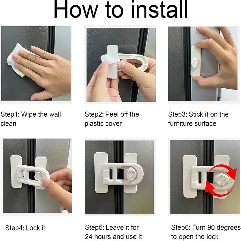 Kindersicherung Kühlschrank Gefrierschrank Schlösser für Kühlschranktüren Backofen Kindersicherheitsverschluss Backofen Baby-sicherer Kühlschranktür-Sicherheitsverschluss