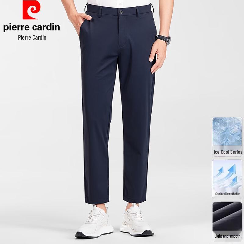 Pierre Cardin Men's Ice Silk Casual Straight-Leg Pants
