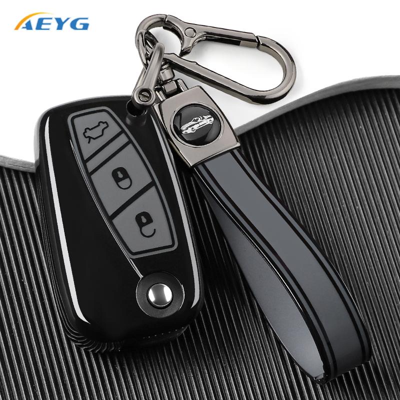 For Fiat 500 Panda Idea Stilo Ducato Punto Bravo Grande Minibus Doblo Car Remote Key Case Cover Shell Fob Tpu Auto Accessories